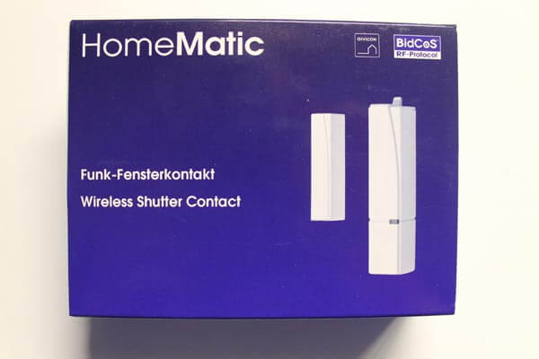Verpackung des HomeMatic Türkontakt-Fensterkontakt HM-Sec-SC